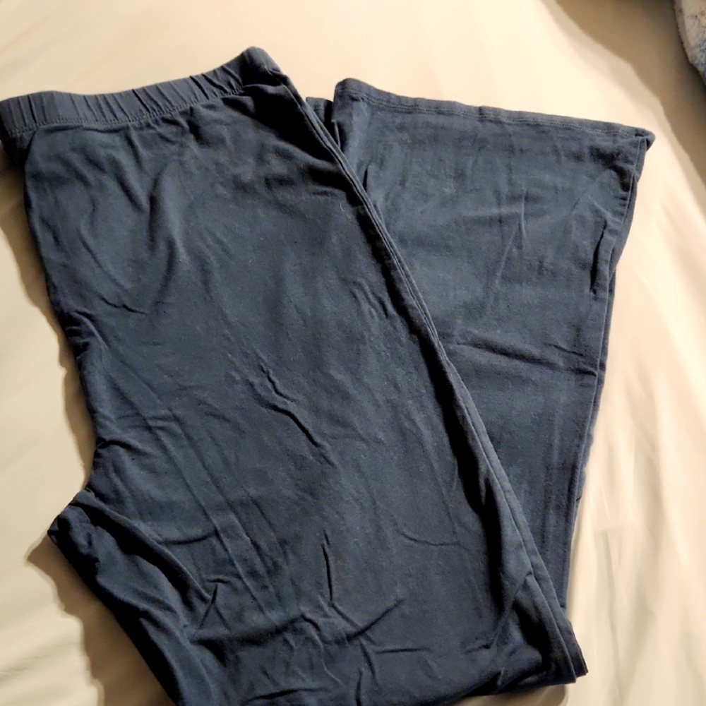 Dark Teal Green Flared Leggings Size 3X